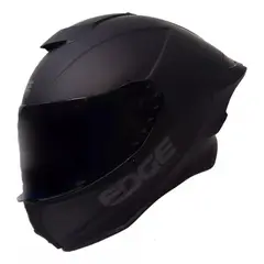 EDGE HELMETS - Casco Edge Integral Shanghai Quartz Negro Certificado DOT - ECE - Negro - L Mate