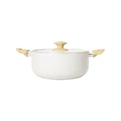 ILKO - Olla Antiadherente Cerámico blanco 24cm