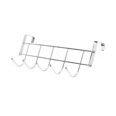 GENERICO - Perchero Metalico De Puerta Cocina Organizador Gancho Ropa