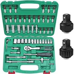 CHICAGO - Juego De Copas Con Ratchet Kit 53 Pcs Carro Moto