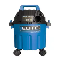 ELITE - Aspiradora 2.5 Gal 2.5 Hp Tanque Poly-Húmedo Seco-Sopladora 110V 60Hz