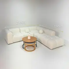 GENERICO - SALA MODULAR DE LUJO ESTILO PANDORA BLANCA
