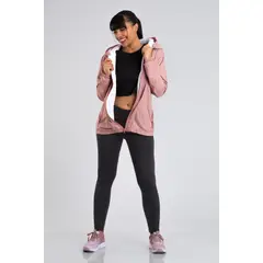 GENERICO - Chaqueta Rompevientos Forrada Mujer Rosa JM03