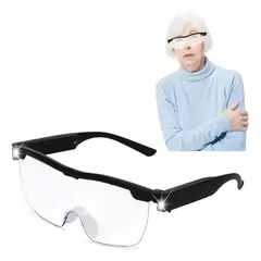 GENERICO - Gafas de lectura con lupa y luz led recargable accesorio lectura