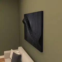 GENERICO - Cuadro Decorativo en Aglomerado Negro