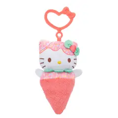 HELLO KITTY - Peluche Llavero De 10 Cm - Cono