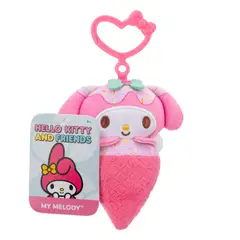 HELLO KITTY - Peluche Llavero De 10 Cm - My Melody Cono