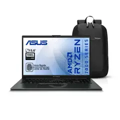 ASUS - PORTATIL 156 FHD E1504F AMD R5-7520U RAM 16GB LPDDR5 512GB SSD BLACK