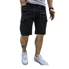 RAMBED - Bermuda Cargo Color Negro en Dril