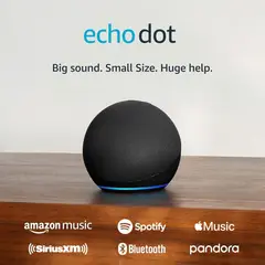 AMAZON - Echo Dot 5th Generacion Con Asistente Virtual Alexa 110v240v Color Negro