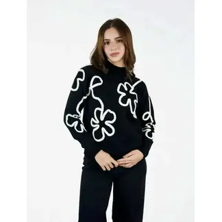 MOLGOA - Suéter para Mujer Cuello Alto -The Cozy