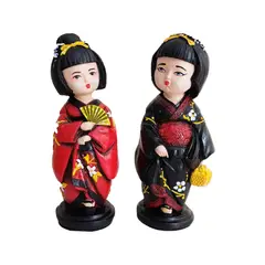 PLINI - Japonesas Black y Red Set x 2 19cm Cerámica Hecho a Mano
