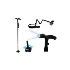 GENERICO - Baston Plegable Con Linterna