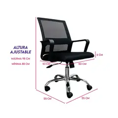 DIMATEX LEON - Silla Oficina Escritorio Ergonómica Giratoria Refkuwait