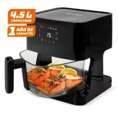 OPTIONS INTIMATE - Freidora de Aire Cesta de Vidrio Templado de 4.5 Litros Option