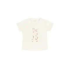 TENNIS - Camiseta crudo con estampado moñitos para niña