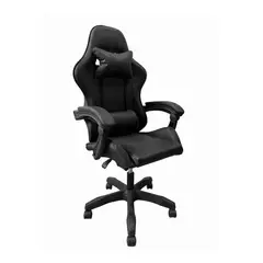 ERGONOMUS - Silla Gamer Ergonómica Reclinable con Cojín Lumbar Negra