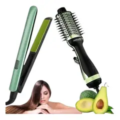 GENERICO - Combo de Plancha + Cepillo secador de Aguacate
