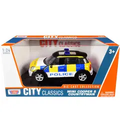 MOTOR MAX - MINI COOPER S COUNTRYMAN POLICE TIMELESS ESCALA 124