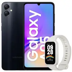 SAMSUNG - Celular Galaxy A05 128GB /4GB Blk + Band 9 Active Wht