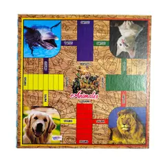 GENERICO - Juego Parqués Doble Parques y Escalera Pequeño 20 x 20 cm
