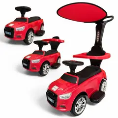 BRITOCHET - Carro Paseador Niño Montable LL/Giratorias Música 1 a 4 Años REF Z-06 ROJO
