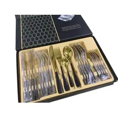 CUBITT - Juego Cubiertos Lujo Set 24 Piezas Acero Inoxidable 24pc
