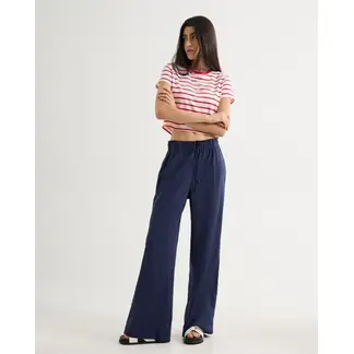 SEVEN SEVEN - Pantalón Con Lazo En Cintura Para Mujer Azul