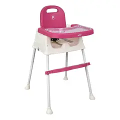 PRIORI - Silla de Comer Bebe 3 en 1 Priorí Navy Rosa