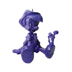 PLINI - Pinocho Violeta 13cm Resina Hecho a Mano