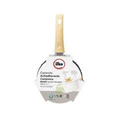 ILKO - Perol Antiadherente Cerámico blanco 16cm