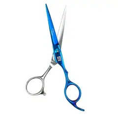 STRONGCASE - Tijera Microdentada Acero 420 Plataazul 6 Con Estuche