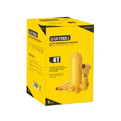 UYUSTOOLS - Gato Hidráulico Tipo Botella 4 T 195 Mm - 380 Mm