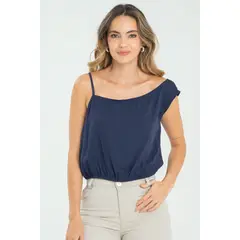 RAGGED - Pantalon molly Azul oscuro