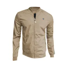 MODA EN CIRCUITO - Chaqueta Beisbolera en Dril Beige para Hombre