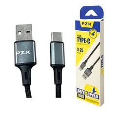 GENERICO - Cable De Carga Y Datos 1 Metro 6a Tipo C Acordonado S-25 Pzx