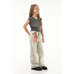 TENNIS - Camiseta gris con estampado de moto para niña