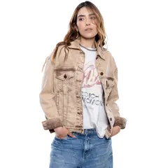 COLOR BLUE - Chaqueta Trucker Oversized