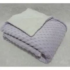 SIRENITAS - Cobija ovejera térmica cobertor Burbujas Manta Bebe Lila 120x2m