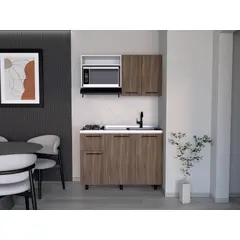 RTA DESIGN - Cocina Integral Piret Blanco Duqueza y Milan Incluye Mesón Derecho Socoda