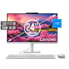 LENOVO - TODO EN UNO INTEL DUAL CORE SSD 512GB RAM 16GB LED 24 FULL HD