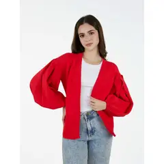 MOLGOA - Suéter Cardigan para Mujer Manga Bombacha- The Cloud