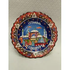 GENERICO - Plato De Colección Antiguo Turquia Estambul En Porcelana