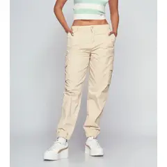 UNSER - Jogger Unicolor Con Bolsillos Tipo Cargo