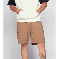 TYPER - Bermuda Baggy Cargo Encauchada Para Hombre