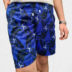 SHAKTIS - Pantaloneta Estampada Antifluido Azul Colbato 1314.
