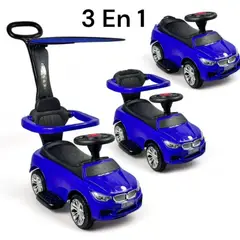 BRITOCHET - Carro Paseador Niño Montable LL/Giratorias Música 1 a 4 Años REF Z-06 AZUL
