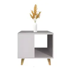 GENERICO - Mesa De Centro Mesa Auxiliar Mesa Para Sala Minimalista Color Blanco