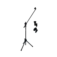 PRO DJ - Base de micrófono SM-20 Negro