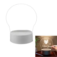 GENERICO - Lámpara Led Cristal Acrílico 3d Lápiz Mesa De Noche Pizarra